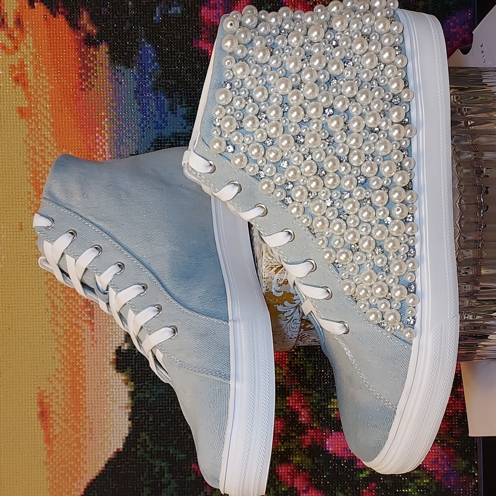 Womens Masseys Blakely Bling Mid-Cut Sneaker